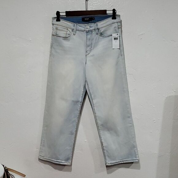 Hudson Stella Mid Rise Crop Straight Jeans in Light Wash Size 29 - Picture 5 of 15